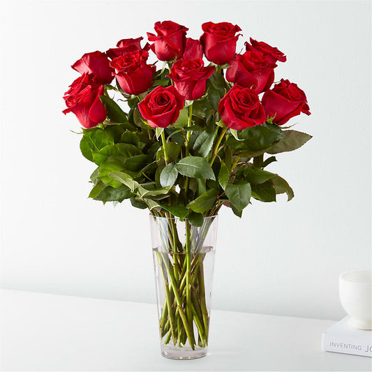 Long Stem Red Rose Bouquet – Blooms And Gifts, Concord CA