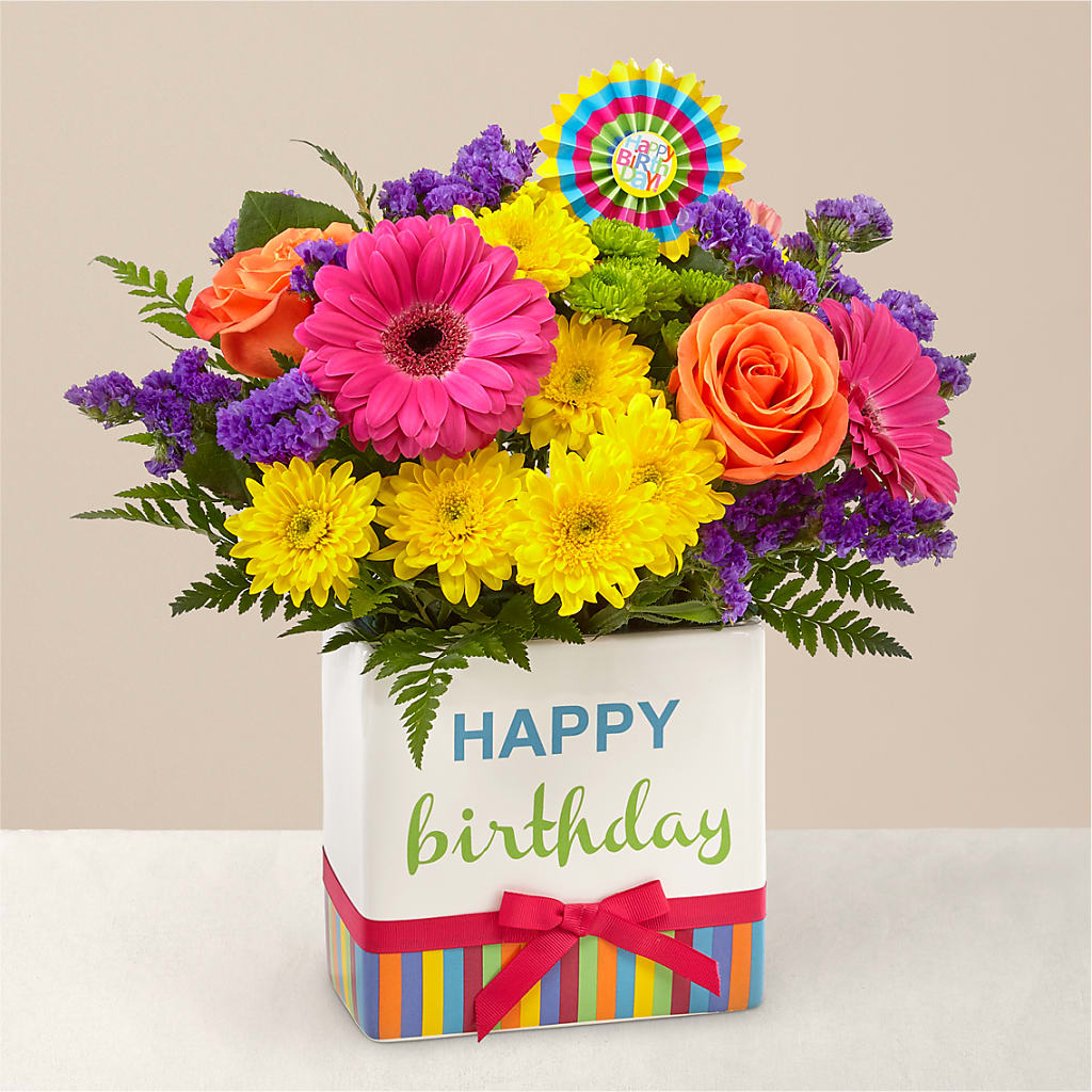Birthday Brights Bouquet – Blooms And Gifts, Concord CA