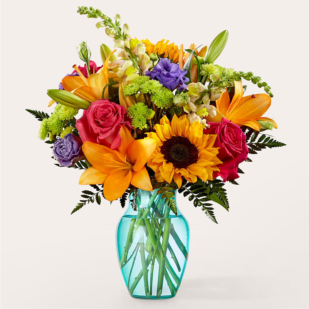 Double Rainbow Bouquet – Blooms And Gifts, Concord CA