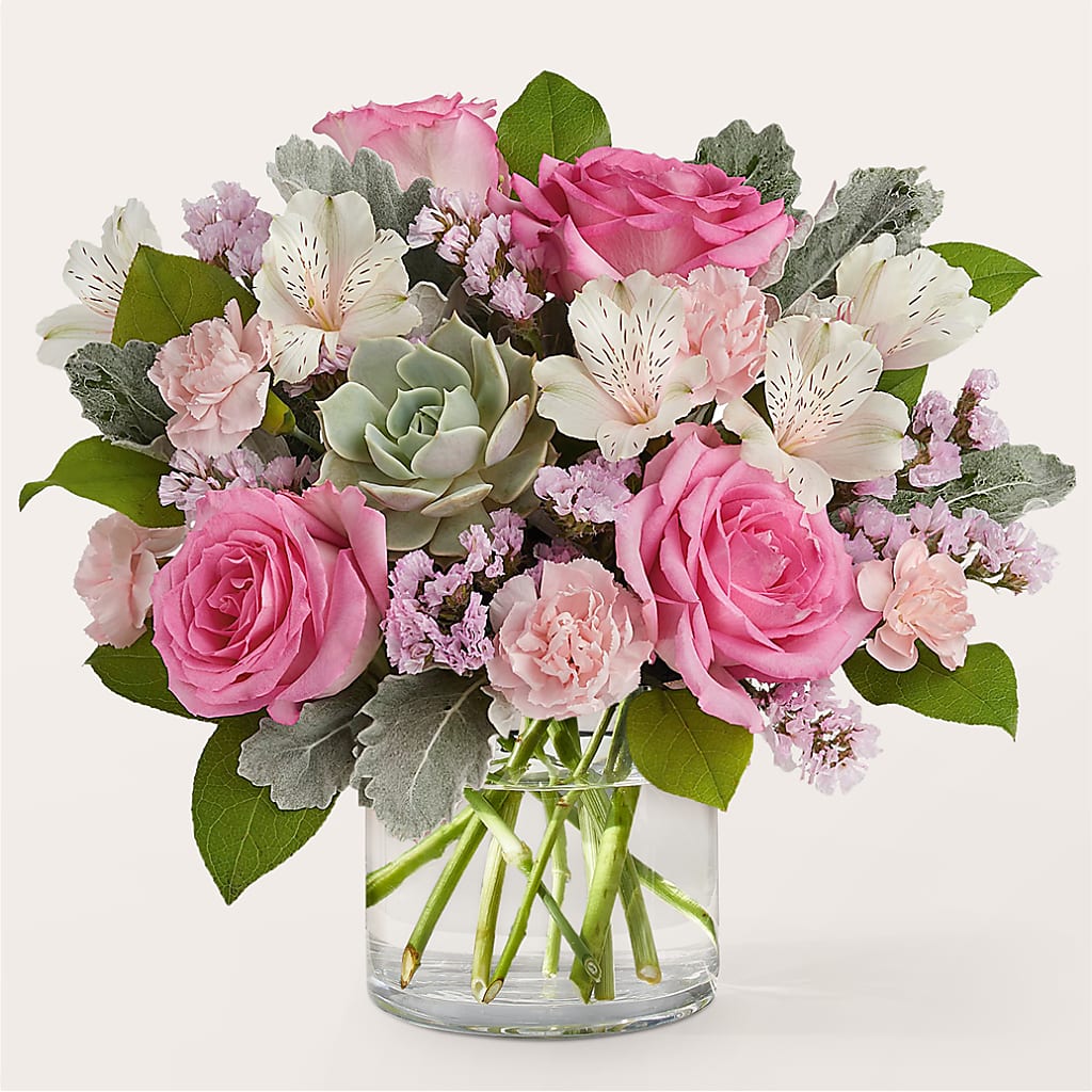Dusty Rose Bouquet – Blooms And Gifts, Concord CA
