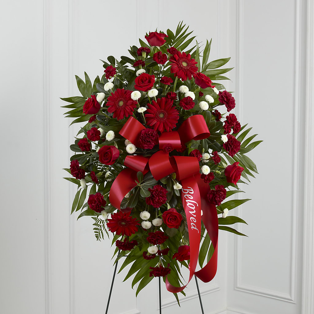 Treasured Memories Standing Spray – Blooms And Gifts, Concord CA