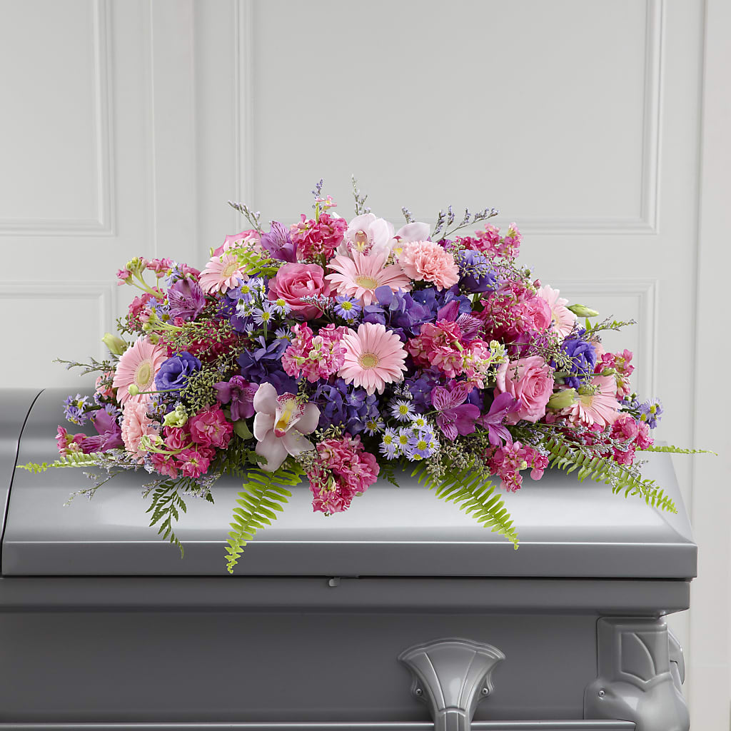 Glorious Garden Casket Spray – Blooms And Gifts, Concord CA