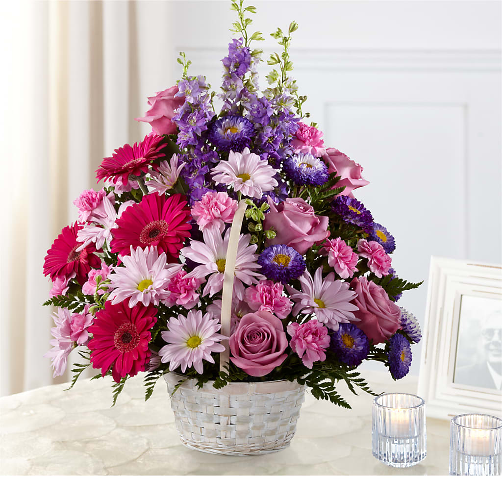 Pastel Peace Basket – Blooms And Gifts, Concord CA
