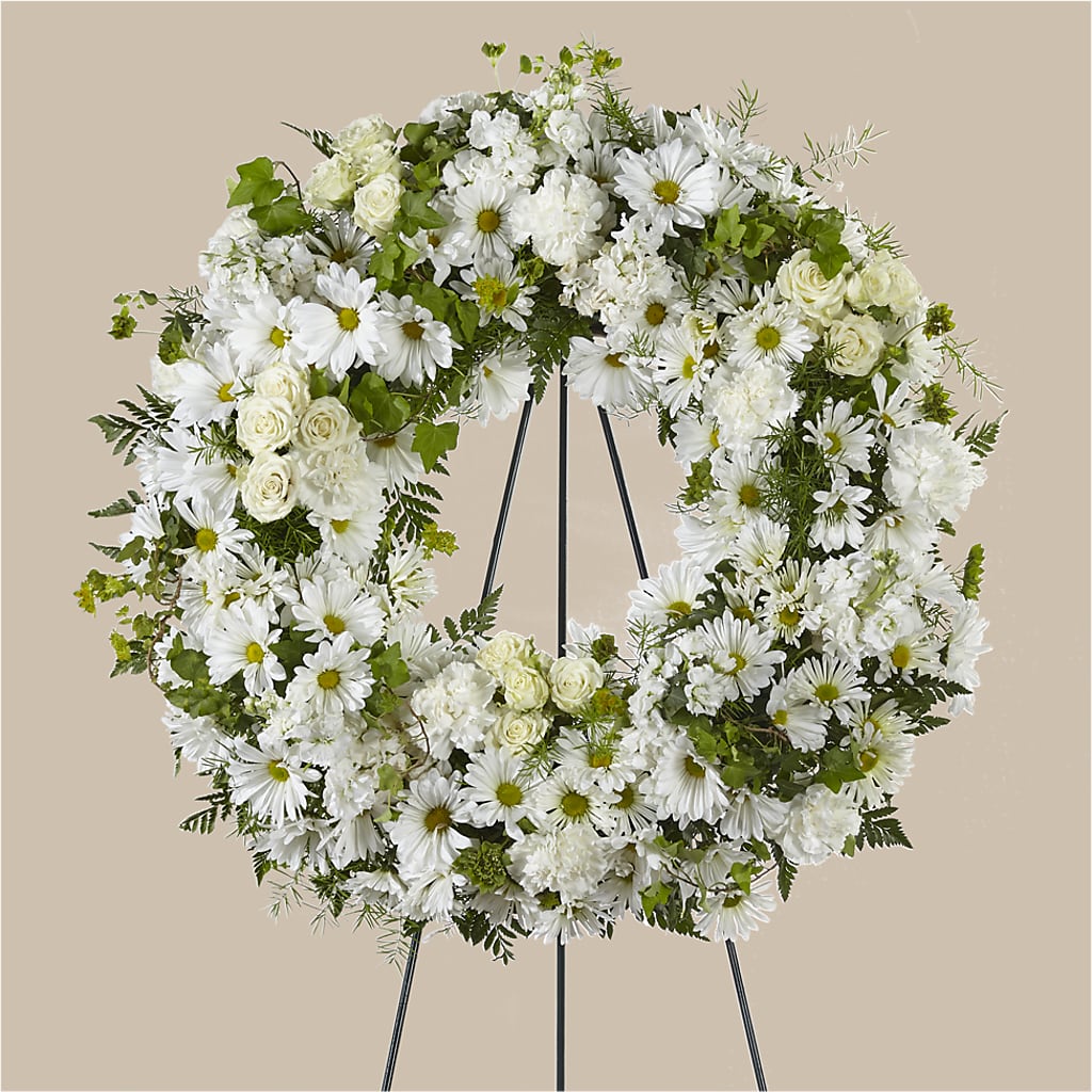 Faithful Wishes Wreath – Blooms And Gifts, Concord CA