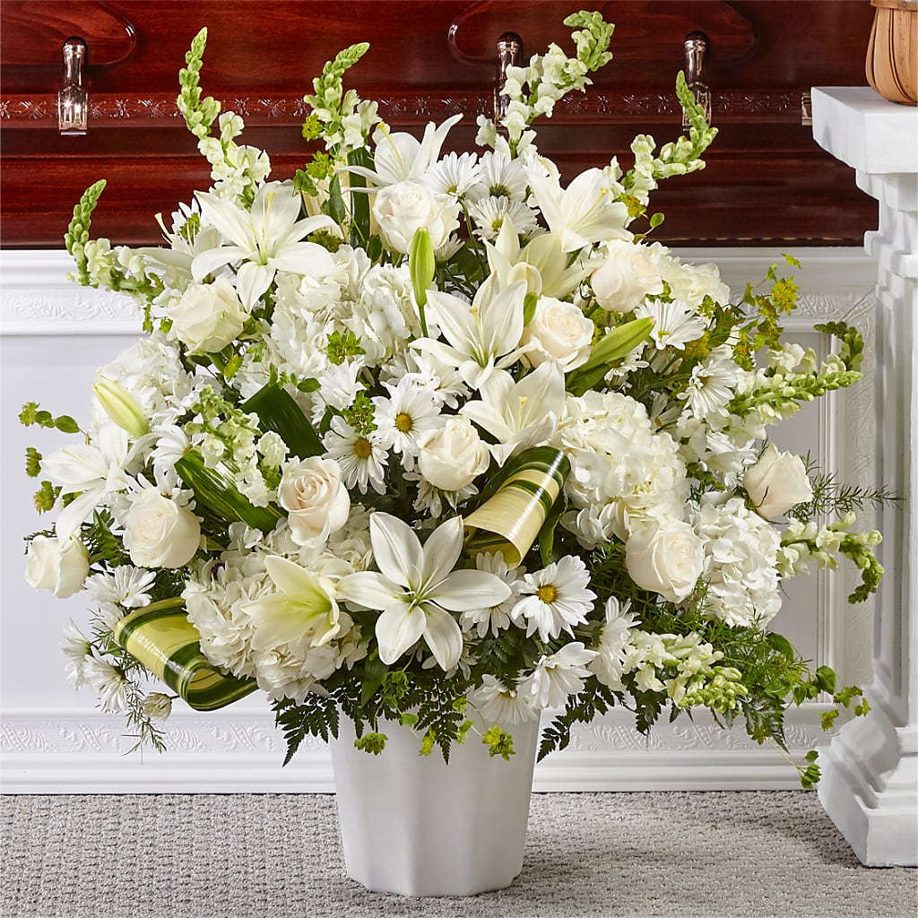 Thoughts of Tranquility Floor Basket – Blooms And Gifts, Concord CA