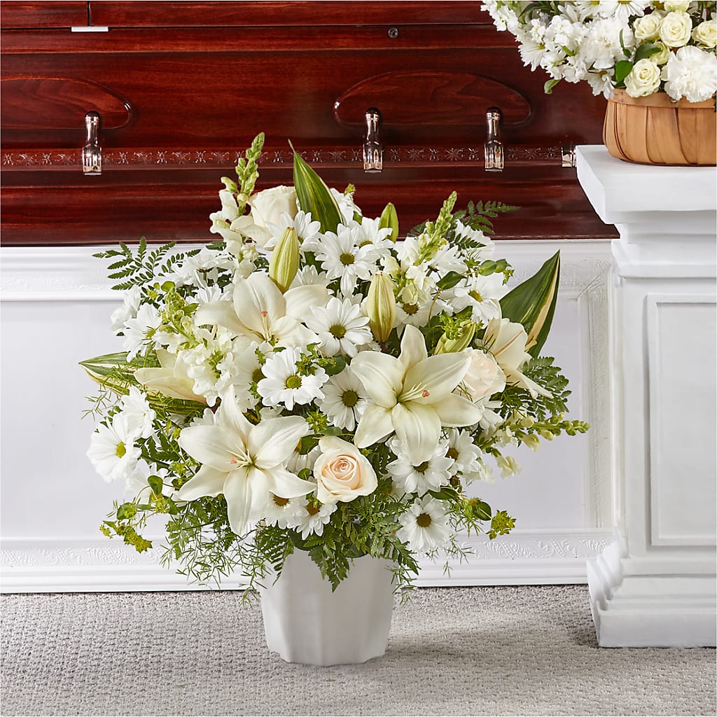 Thoughts of Tranquility Floor Basket – Blooms And Gifts, Concord CA