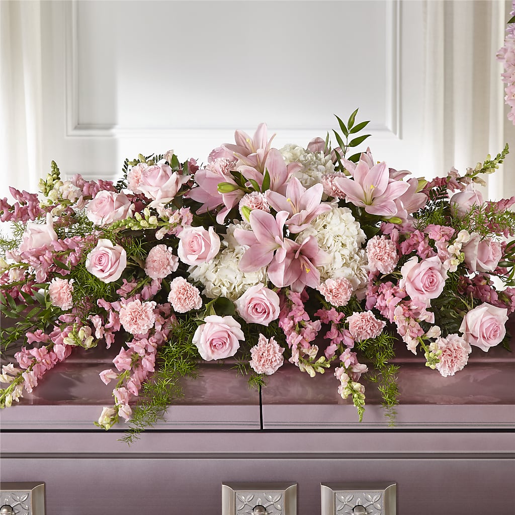 Life & Remembrance Casket Spray – Blooms And Gifts, Concord CA