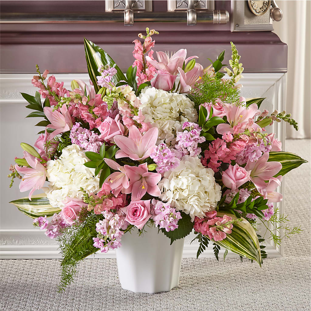 Simply Serene Floor Basket – Blooms And Gifts, Concord CA
