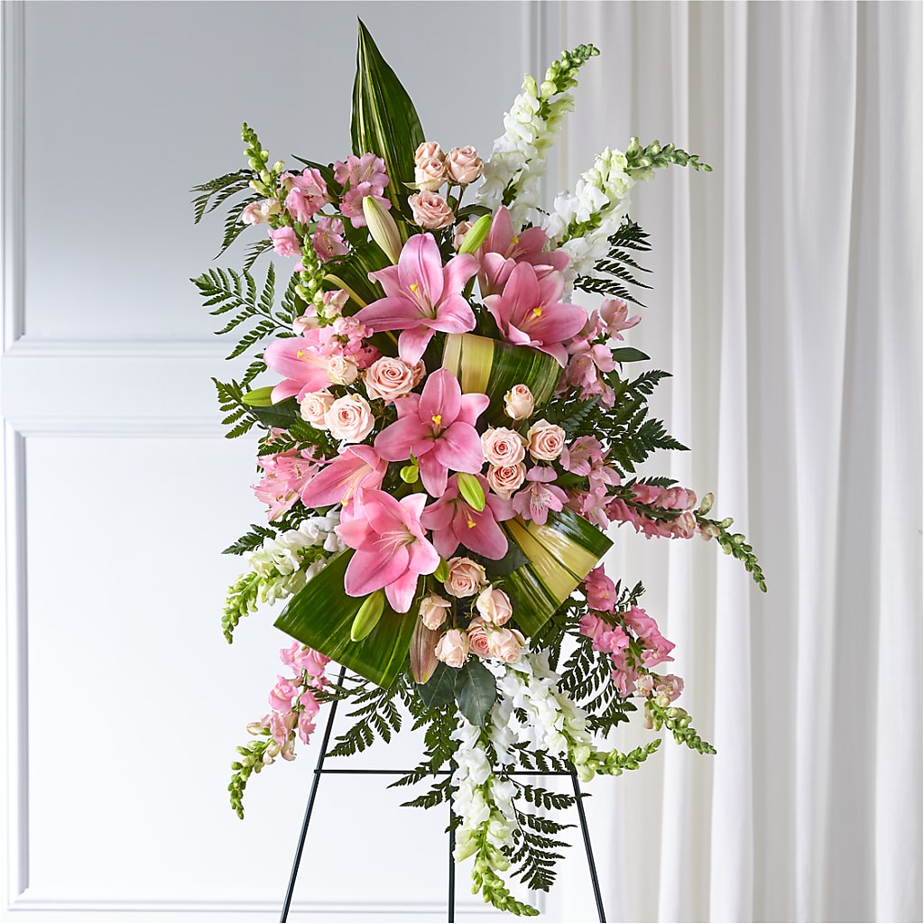 Elegant Embrace Standing Spray – Blooms And Gifts, Concord CA