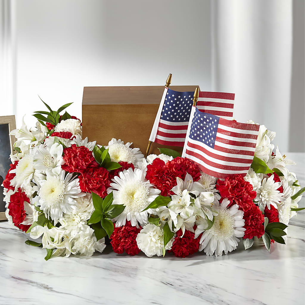 Spirit of Patriotism Cremation Adornment – Blooms And Gifts, Concord CA