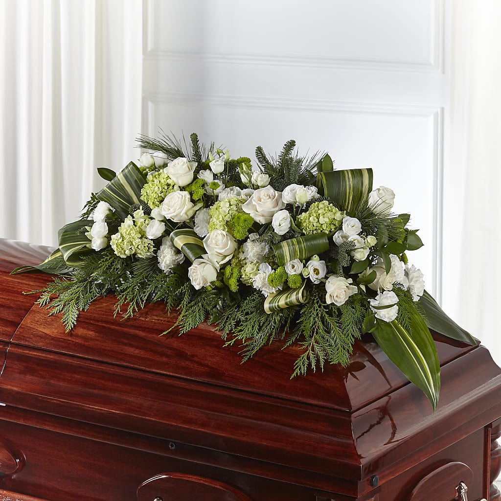 Hopeful Gesture Casket Spray – Blooms And Gifts, Concord CA