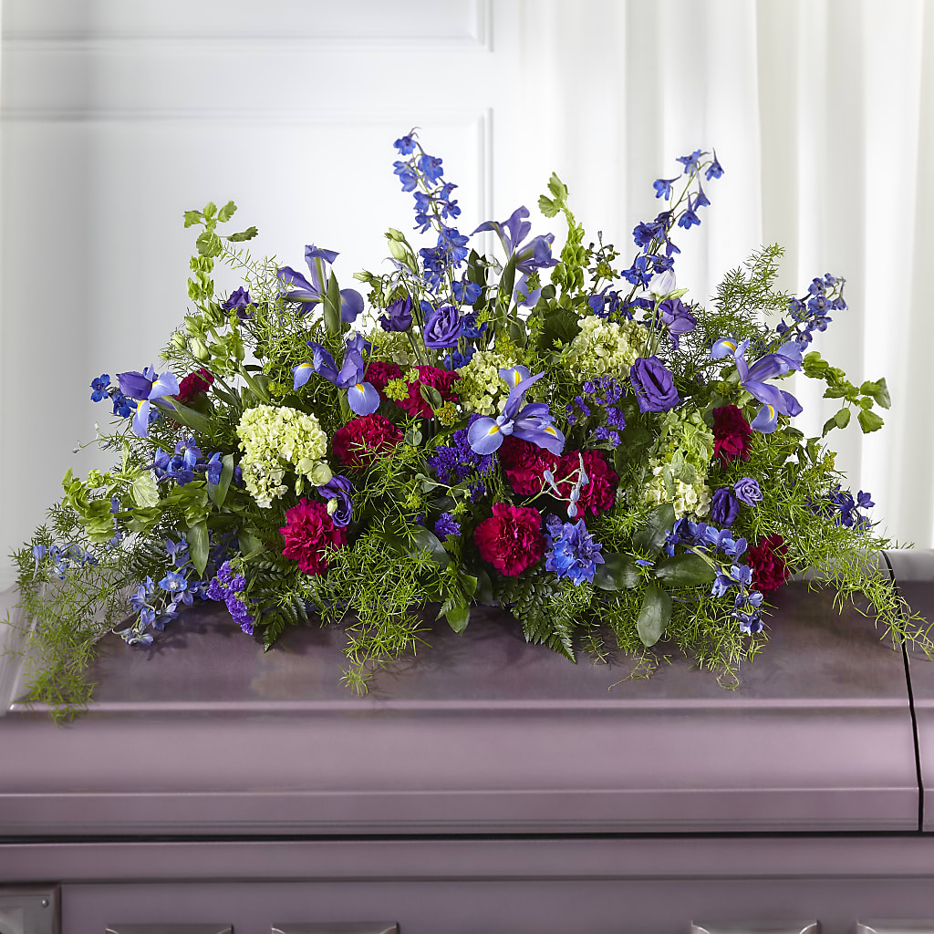 Always Treasured Casket Spray – Blooms And Gifts, Concord CA