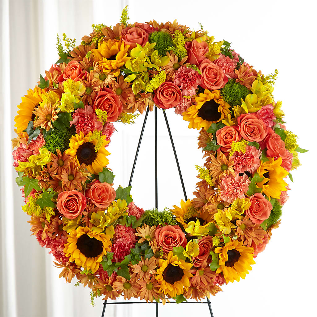 Autumnal Memories Wreath (Standard) – Blooms And Gifts, Concord CA
