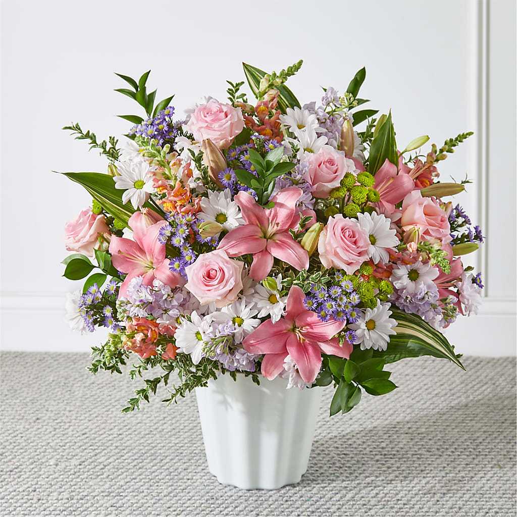 Abundant Compassion Floor Basket – Blooms And Gifts, Concord CA