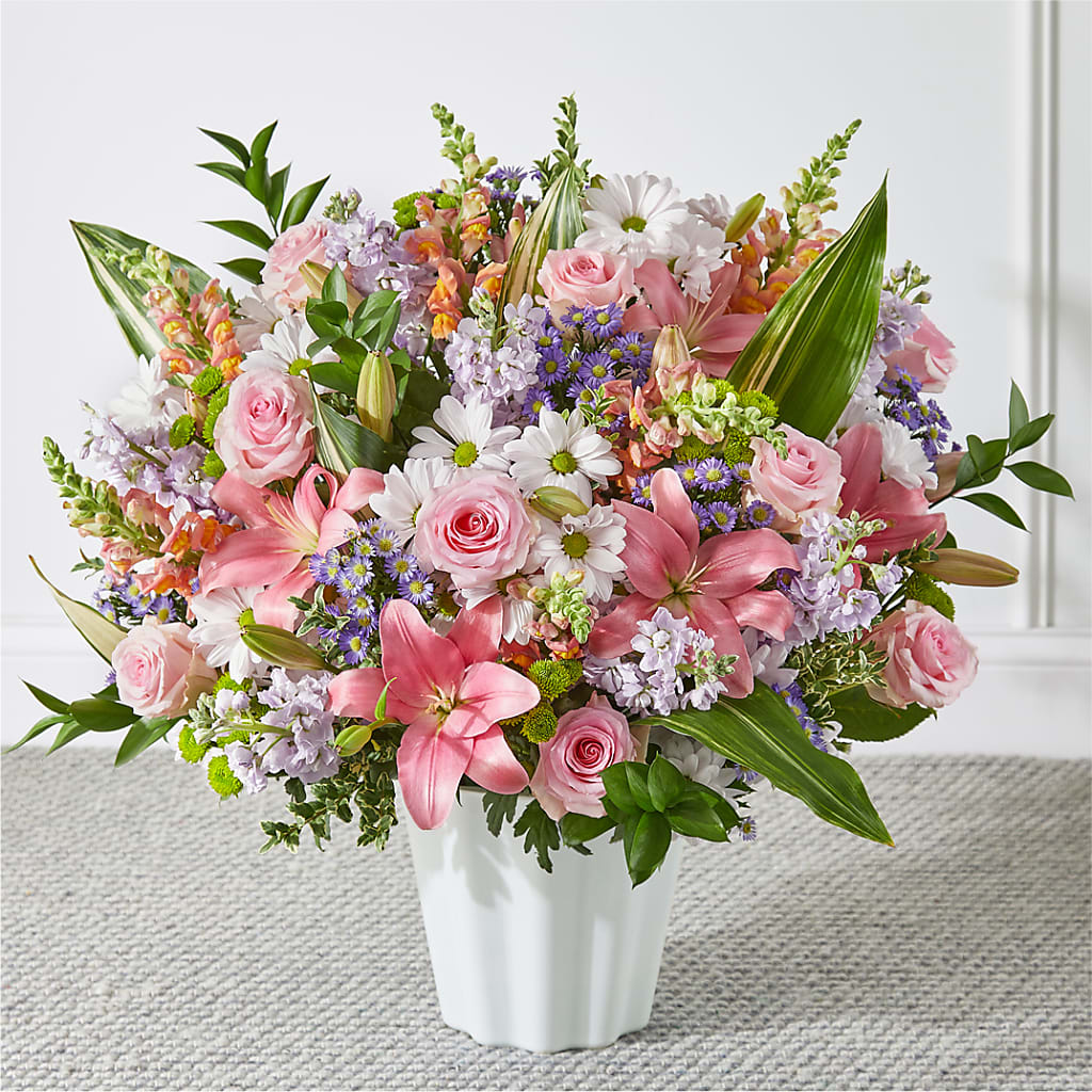 Abundant Compassion Floor Basket – Blooms And Gifts, Concord CA