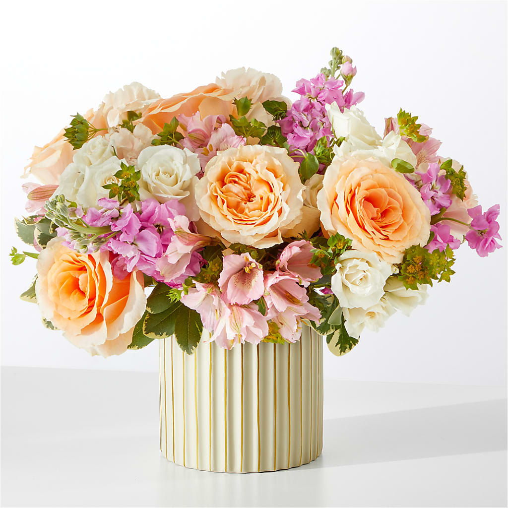 Paradise Bouquet with Ivory Vase – Blooms And Gifts, Concord CA