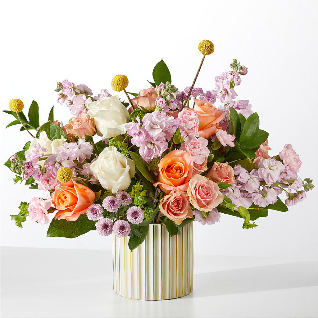 French Market Bouquet with Ivory Vase – Blooms And Gifts, Concord CA
