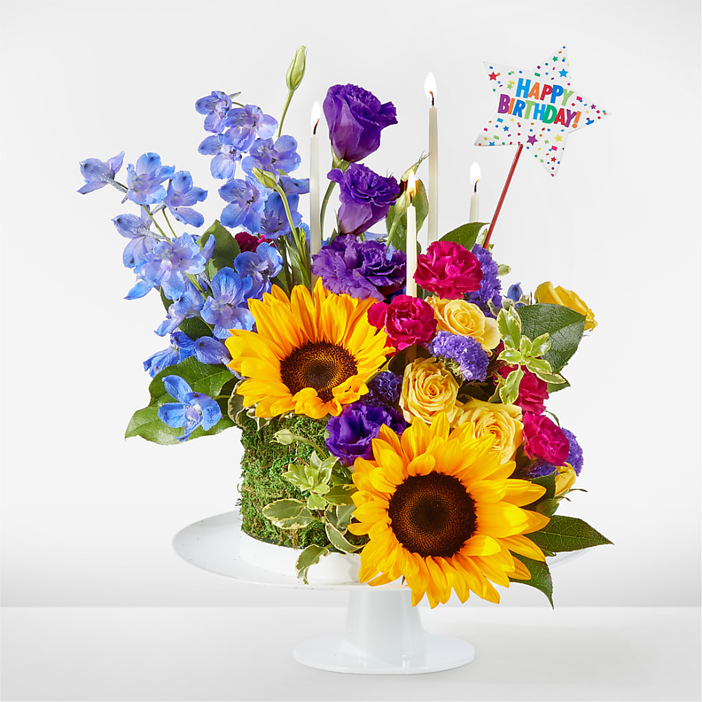 Star of the Day Floral Cake – Blooms And Gifts, Concord CA