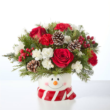 Jolly Snowman Bouquet –  Blooms And Gifts, Concord CA