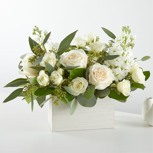 Fresh Linen Box Bouquet –  Blooms And Gifts, Concord CA