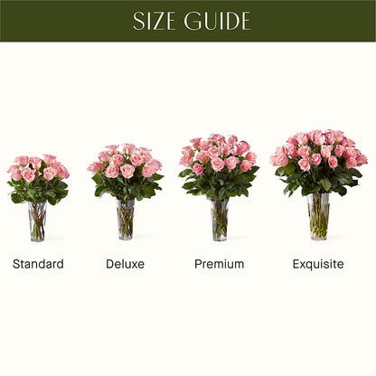 Long Stem Pink Rose Bouquet –  Blooms And Gifts, Concord CA