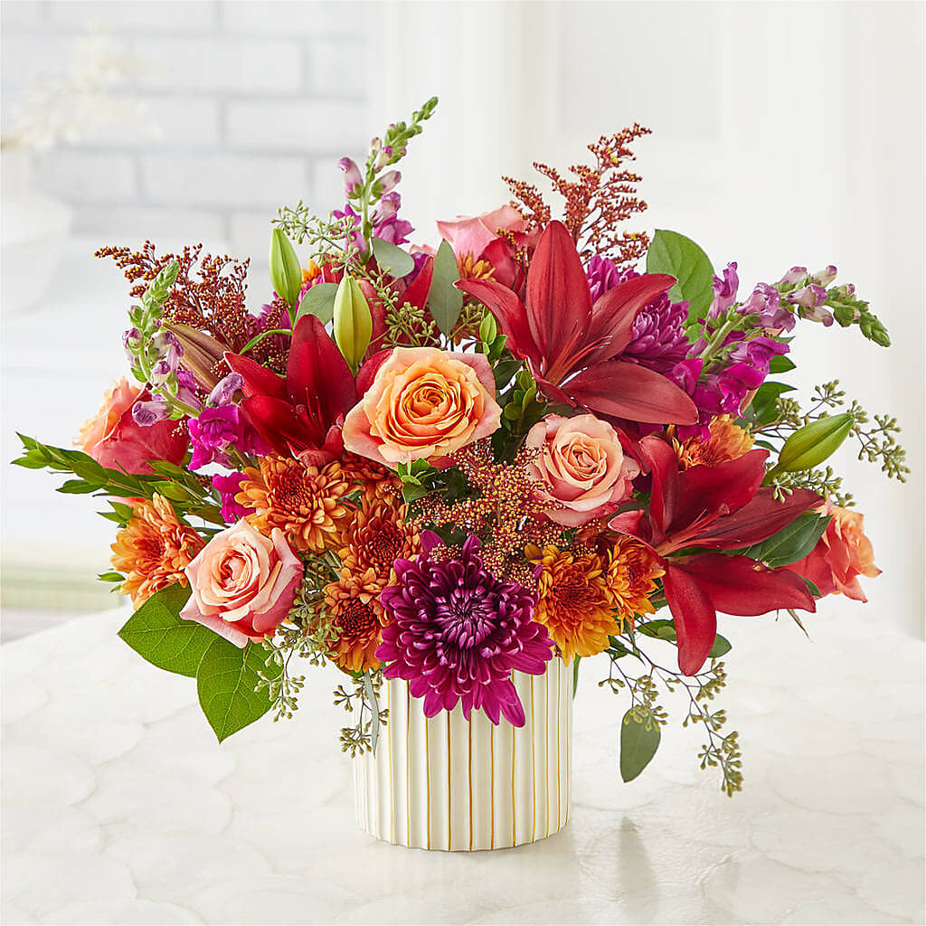 Burgundy Landscape Bouquet –  Blooms And Gifts, Concord CA