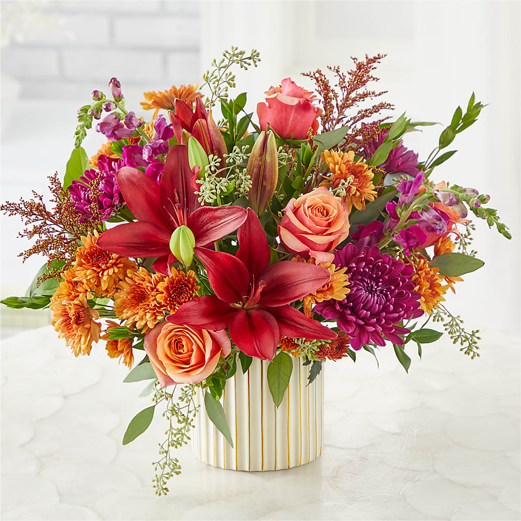 Burgundy Landscape Bouquet –  Blooms And Gifts, Concord CA