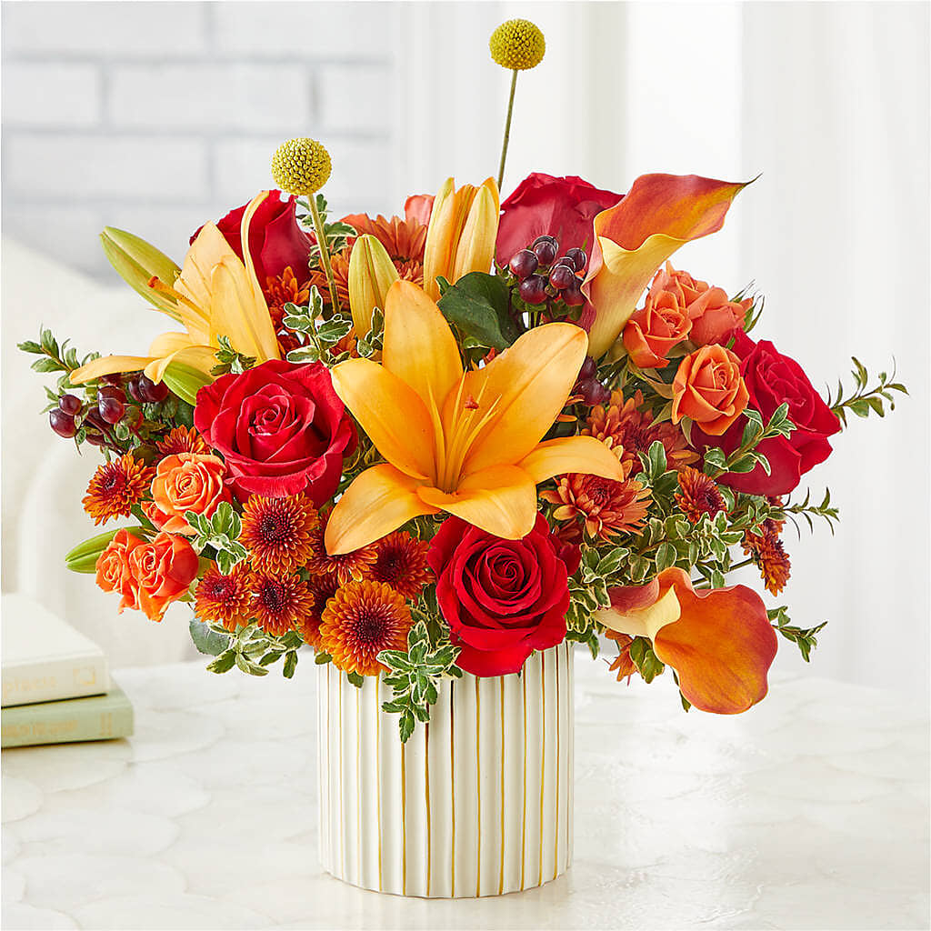 Scarlet Skies Bouquet –  Blooms And Gifts, Concord CA