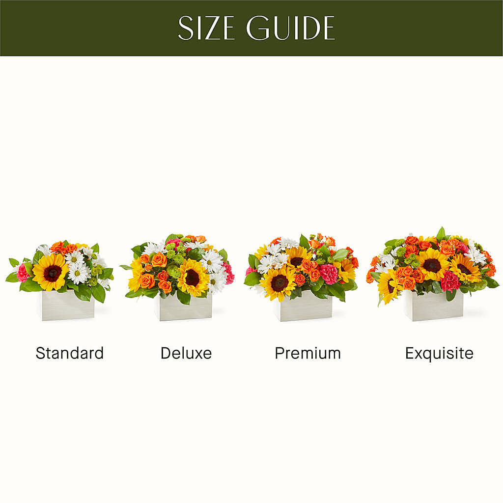 Sun-drenched Blooms Box Bouquet –  Blooms And Gifts, Concord CA