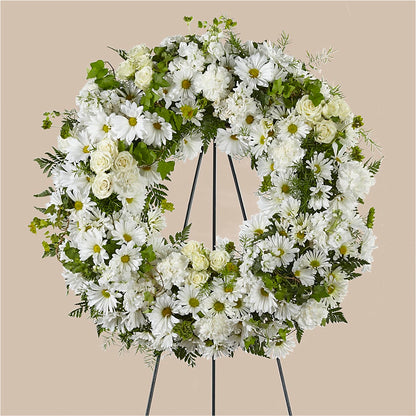 Faithful Wishes Wreath –  Blooms And Gifts, Concord CA