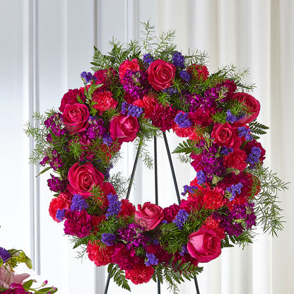 Calming Colors Wreath –  Blooms And Gifts, Concord CA