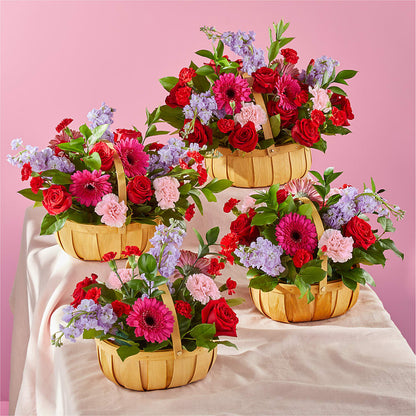 Pink Picnic Basket –  Blooms And Gifts, Concord CA