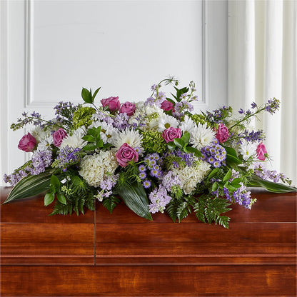 Meadows of Serenity Casket Spray –  Blooms And Gifts, Concord CA
