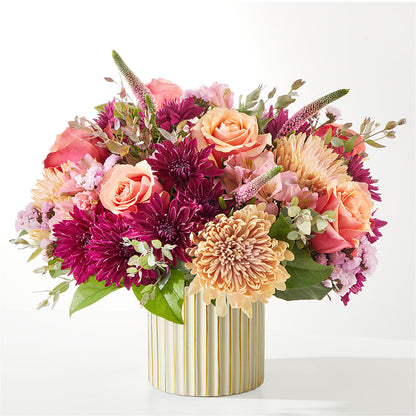 Berry Cobbler Bouquet with Ivory Vase –  Blooms And Gifts, Concord CA