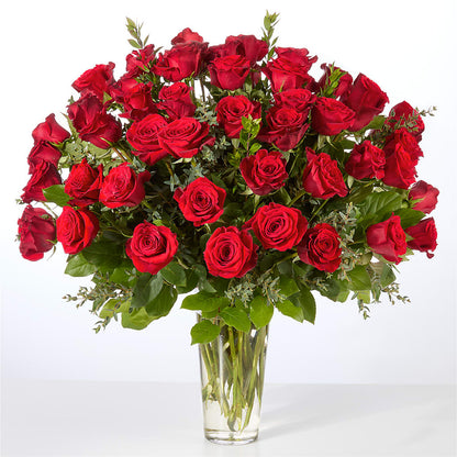 Forever Yours Fifty Stem Red Rose Bouquet –  Blooms And Gifts, Concord CA