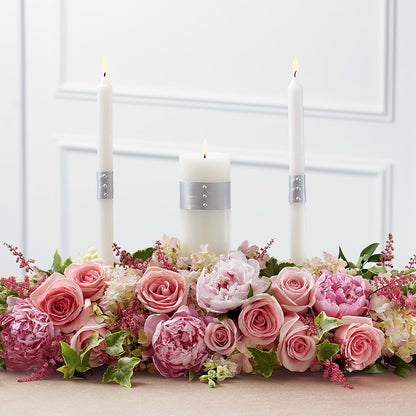 Worldwide Romance Unity Candle Arrangement –  Blooms And Gifts, Concord CA